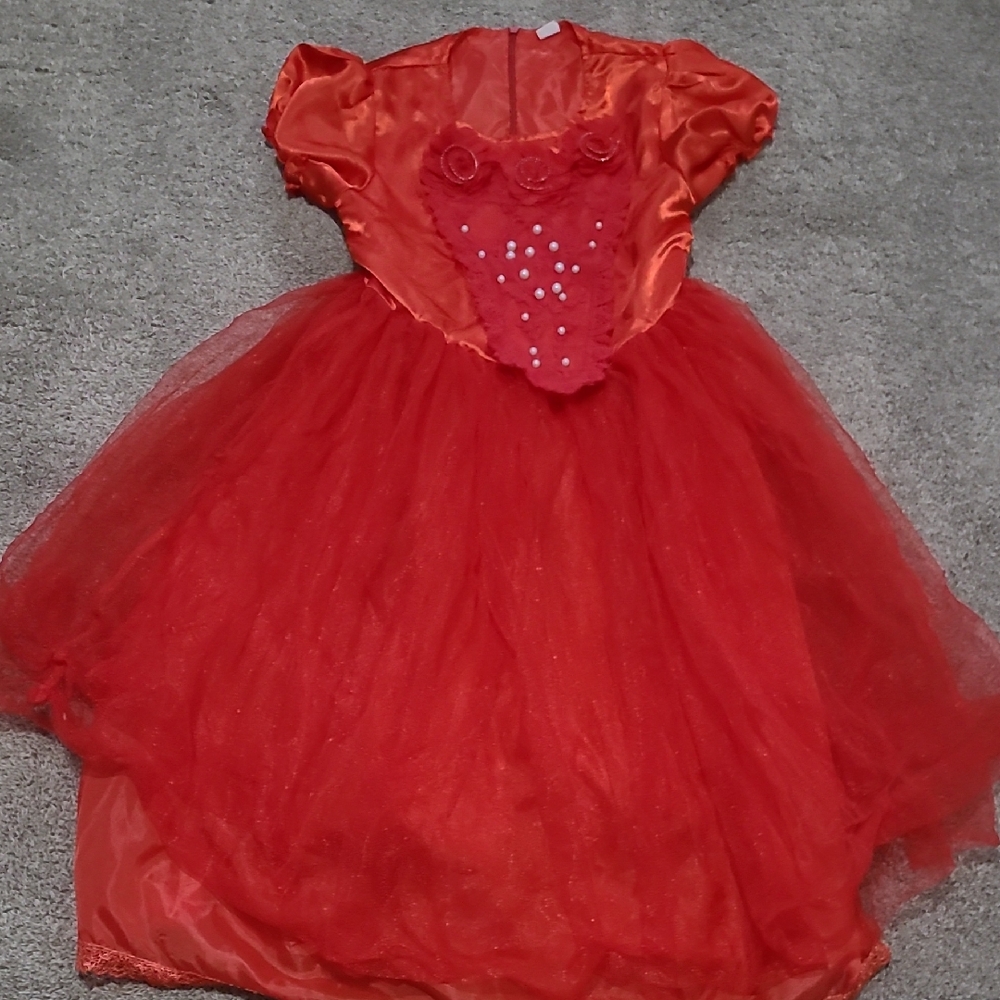 Charming Scarlet Dance Costume for Kids